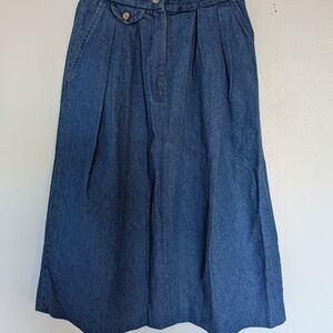 Vintage Buccaneer Jean Pleated Skirt Size 8